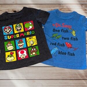 Dr. Seuss and Super Mario Tops